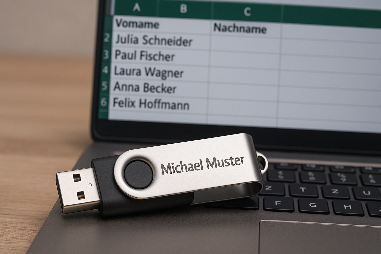 USB Stick mit Gravur