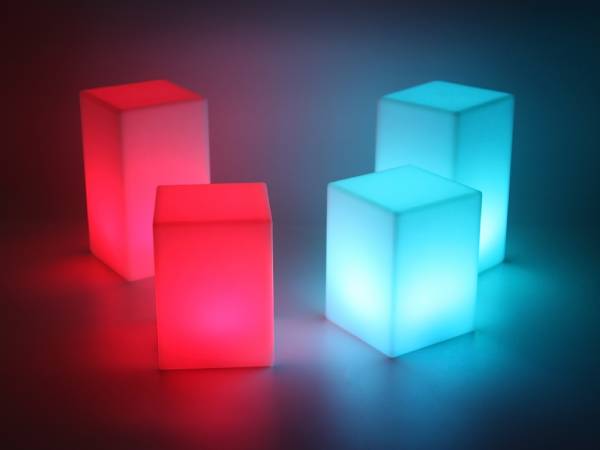 Eckige LED Tischleuchten