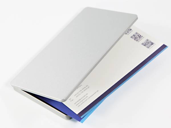 Bedruckbare Gutscheinbox 125-85-13 mm passend für DIN lang