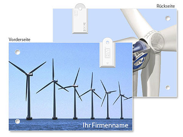 USB-Card im DIN A6 Format mit individuell gestaltbarem Druck, ideal für Präsentationen und Werbung.