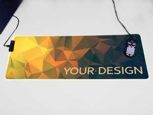 rgb led mousepad bedruckt design