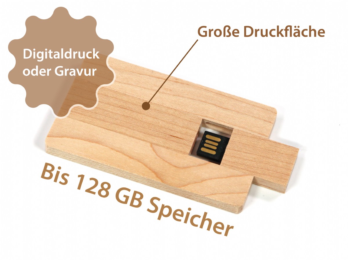 USB Karte Wood