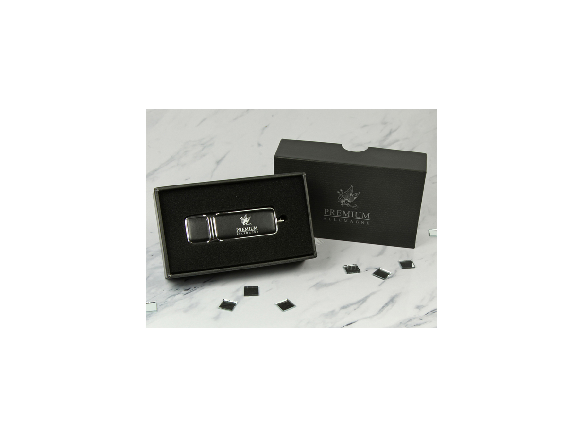 USB-Stick Leder Geschenkbundle schwarz