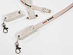 3-in-1 Lanyard Ladekabel - Wheatstraw