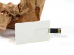 USB-Karte aus biologisch abbaubarem Kunststoff, ideal für individuelle Drucke und umweltfreundliche Werbung.