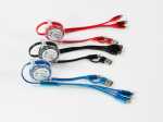Dual-Input Type C Ladekabel 3fach - Roll Up