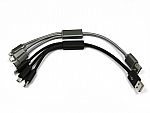 Langes Ladekabel Textil 3in1