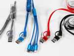 Dual-Input Type C Ladekabel 3fach - Roll Up