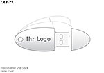 USB-Stick Logo oval