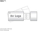 USB-Stick Logo rechteckig