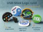 USB-Stick Logo rund