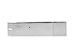 USB-Stick im zeitlosen Metall-Design, ideal als Werbegeschenk mit Platz für individuelles Logo.