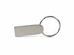 USB-Stick in elegantem Metall-Design mit Schlüsselanhänger, ideal für individuelle Logo-Bedruckung.