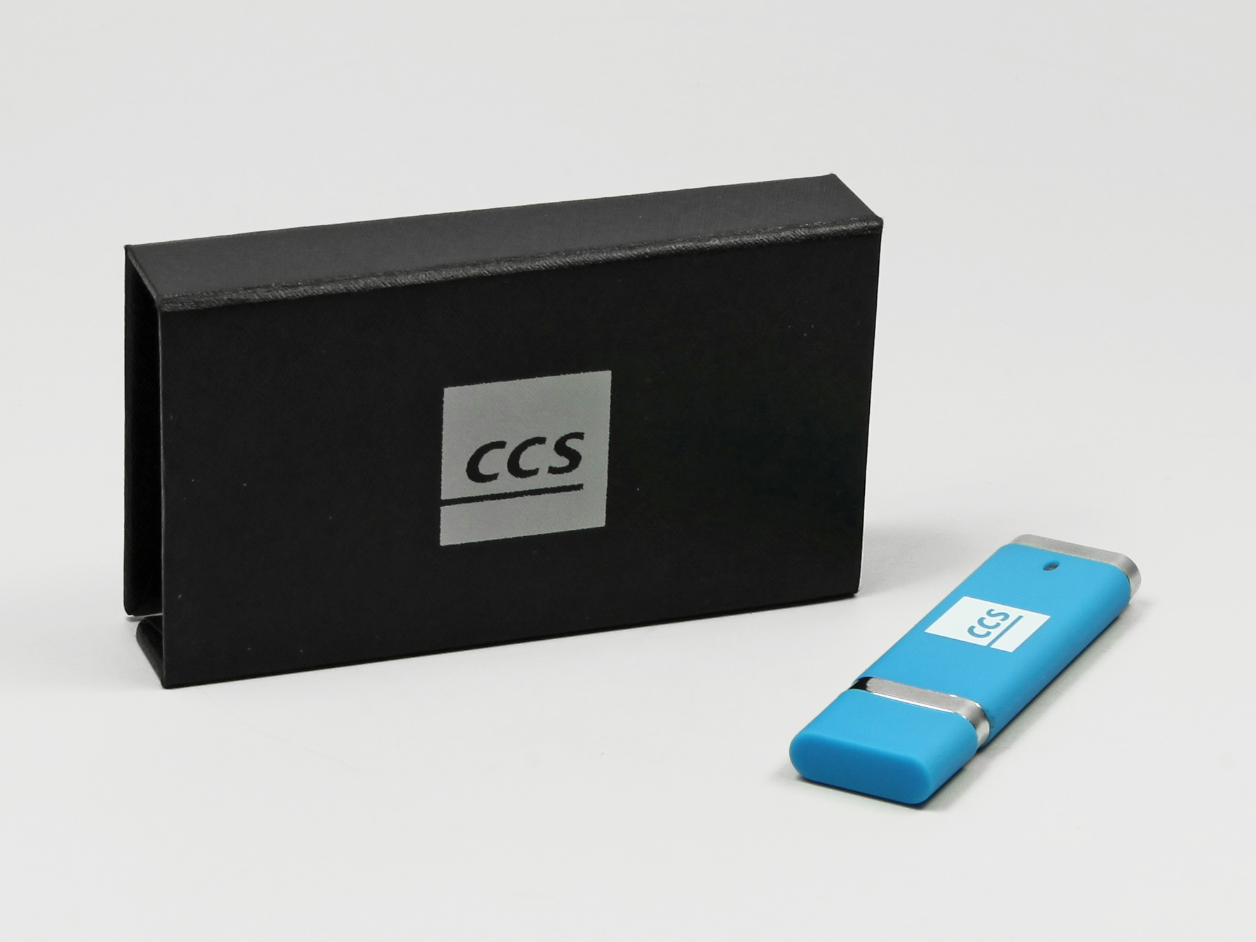 usb stick standard geschenkverpackung logo silber