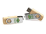 Arla Bio NatureOne holz USB Natur logo