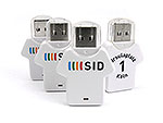 USB-Stick Trikot-02 T-Shirt weiss bedruckt, USB-Trikot.02