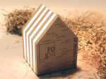 led haus house home leuchthaus dimmbar werbung holz