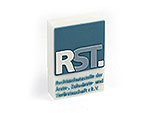 Logo rechteckig, grünblau, pvc, weiß, CustomLogo, PVC