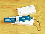 usb mini twister mit kettchen logodruck