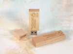 usb stick holz classic hellbraun natur öko gravur