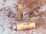 usb stick holzstamm holz natur ast holzast gravur logo