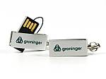usb stick klein buegel metall silber logo