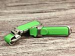 usb stick leder gruen edel elegant werbegeschenk
