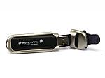 usb stick leder schwarz silber edel logo