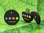usb stick logo rund individuell werbung