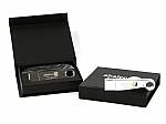 usb stick metall schlank silber logo verpackung 