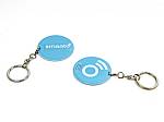 usb stick rund anhänger ring logo blau schlüsselanhänger aufdruck