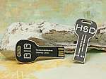 usb stick schluessel silber glanz logo werbung
