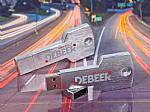 usb stick schluessel speed silber matt druck logo