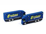 usb stick transporter lkw blau logo gelb