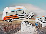 usb stick transporter van kleinbus sonderform logo