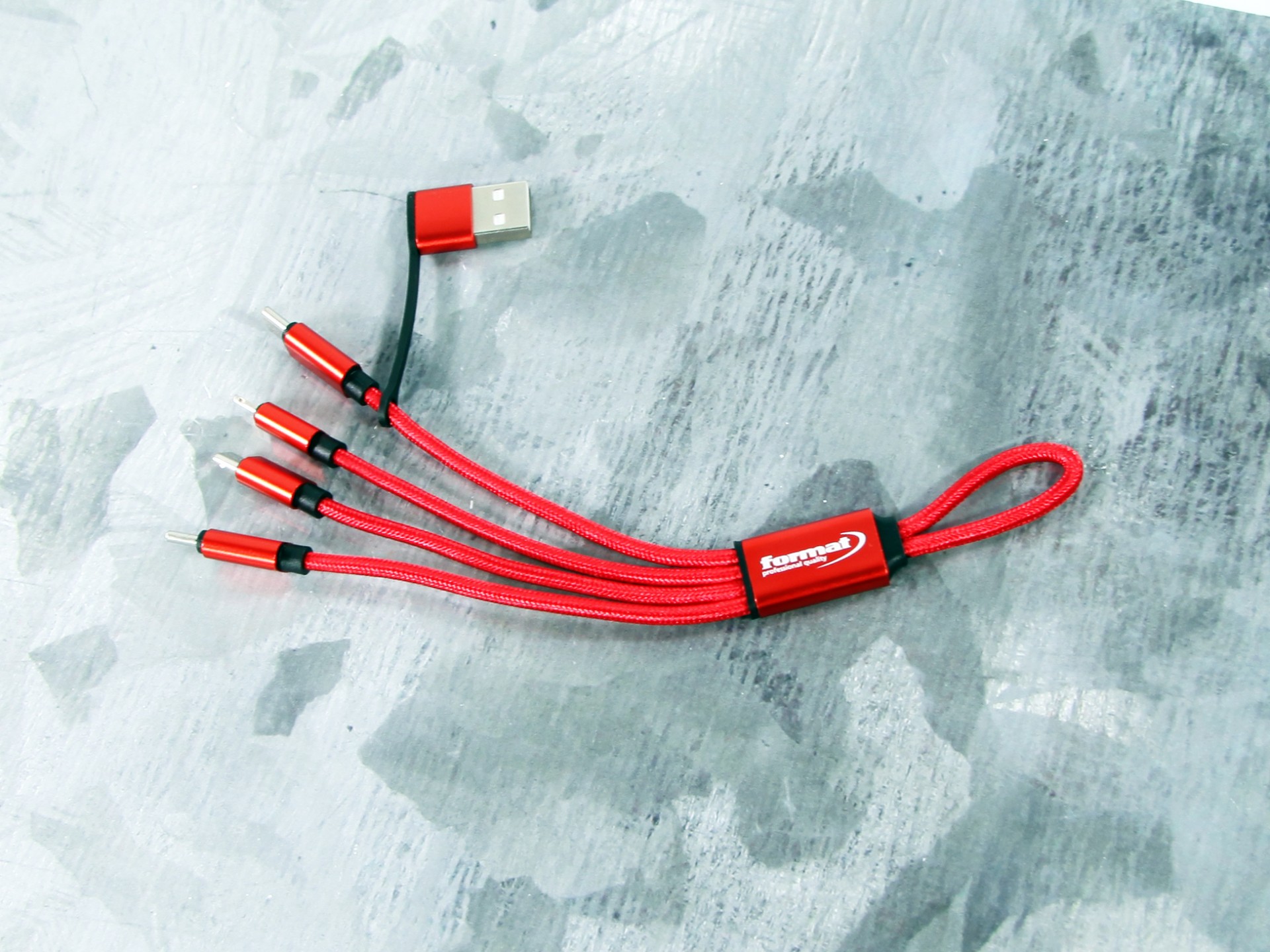 kabelpeitsche textil multiladekabel gravur