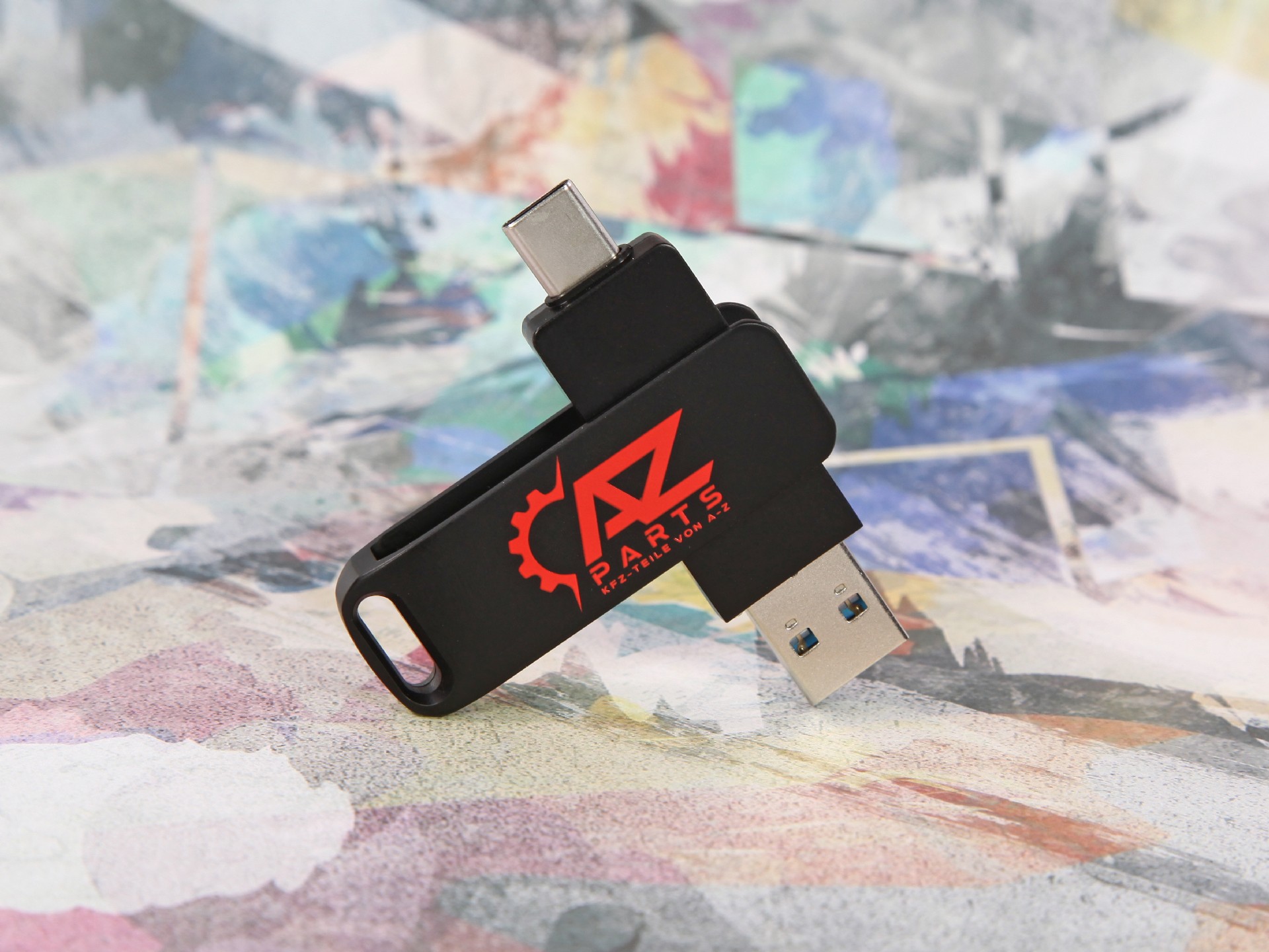 usb onycha twister typ c drehbar werbung logo