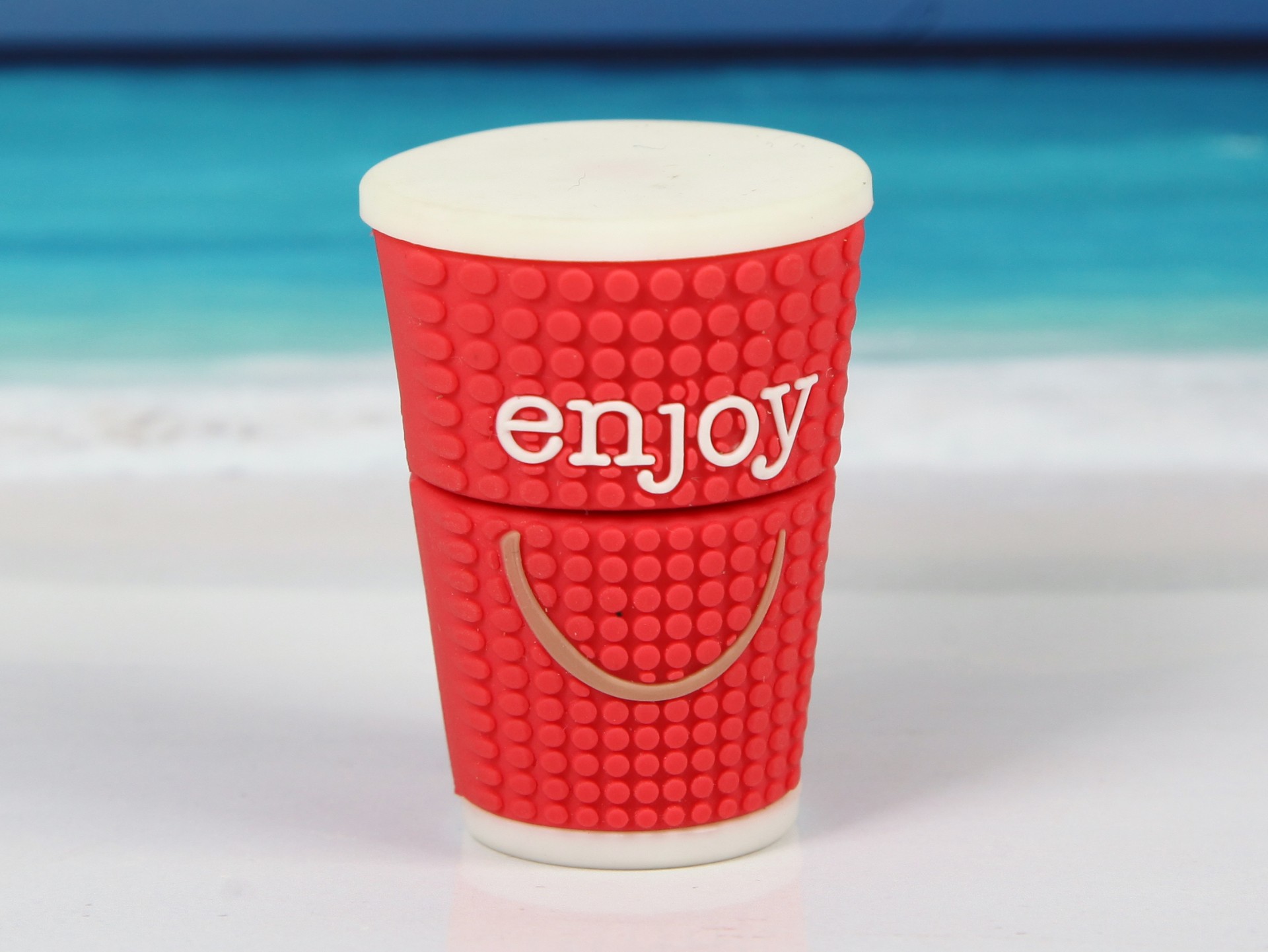 usb stick becher coffee to go unterwegs individuell